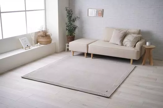 Ковер Ikehiko Прямоугольный коврик Krum Grey 180 x 240 см Мягкий фланель Всесезонный Годовой стирки Удобный Простой Прибл.. #1280830131303 серый