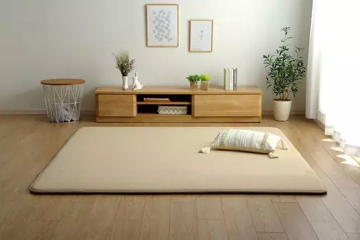 Ковер Ikehiko Rug Carpet Rectangle 3 татами SARARI Beige 185 x 240 см Simple Volume All Seasons Pile Soundproof Approx. приблизительно. #4978489 бежевый