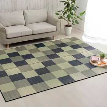 Ковер Ikehiko Rush Rug для дома F Block 2 серый 191 x 250 см уретан прибл.. Назад #8220630 серый