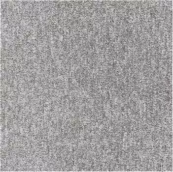 Ковер Iris Plaza Tile, серебристый, 50 x 50 см, сделано в Японии, стык [набор 10] нескользящий MJ-1001 серебряный