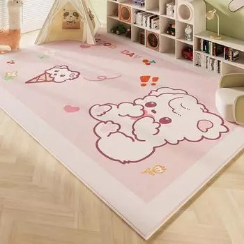 Ковер из кашемира с рисунком из мультфильма, нескользящий ковер для гостиной, детский коврик для ползания, большой коврик для детской комнаты 400MMx600MM