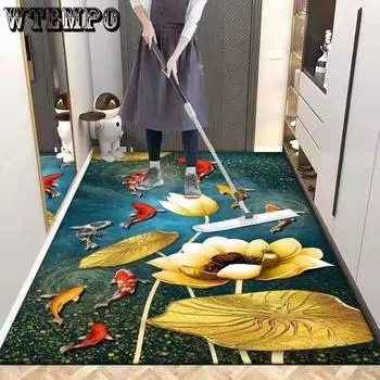 Ковер из ПВХ может очищать вход в гостиную, прихожую, кухню, коврик для пола, масло- и водостойкий ковер 80 * 120cm