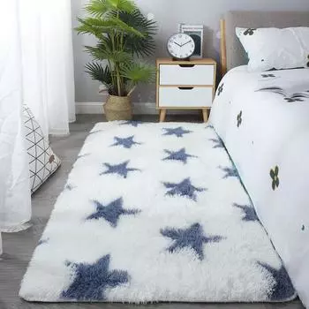 Ковер из зашифрованного шелка для гостиной, дивана, чайного столика, ковер для спальни, кровать, одеяло, покрытое напольными ковриками-татами 40 * 60Cm