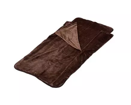 Ковер, который можно стирать в любом месте, 180 x 80 см. Полностью моющийся, длиной до шеи, с фланелевой отделкой. Функция предотвращения появления пылевых клещей. Коричневый [Yamazen] ``Положите