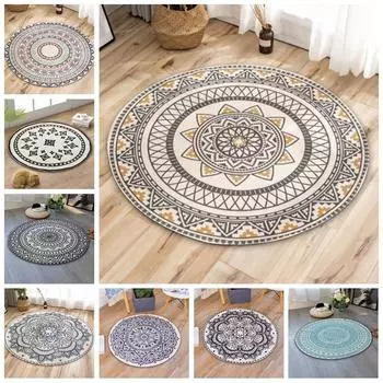 Ковер Мандала, украшение для гостиной, ковер, коврик для журнального столика, напольный коврик в этническом стиле, детский ковер для ползания, ковер для спальни 40cm