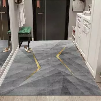 Ковер Nordic Geometric Crystal Velvet для гостиной, большой площади, ковер для дома, нескользящий и устойчивый к грязи, коврик для дивана, стола 400mm x 600mm