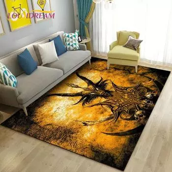 Ковер Ouija Tarot Witchcraft в готическом стиле, ковер для гостиной, спальни, диван, коврик для украшения, детские игры, нескользящий напольный коврик 40x60cm