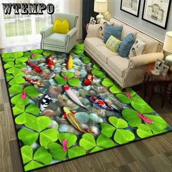 Ковер с 3D принтом, напольный коврик с природными пейзажами, солнечный свет, пейзаж, домашний коврик для входной двери, коврик для гостиной, коврик для ванной комнаты 80*120CM