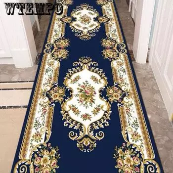 Ковер с цветами в европейском стиле для спальни, гостиной, ковер, кухни, противоскользящее украшение 80cm*100cm