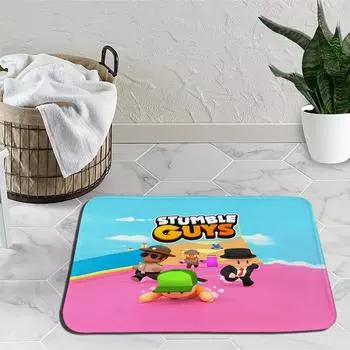 Ковер с героями мультфильмов Stumble Guys, ковер для игр, украшение для спальни, коврик для йоги, аниме, уличный ковер, нескользящий ковер, подарок на день рождения 1