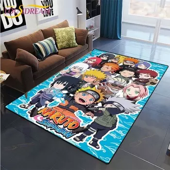 Ковер с рисунком аниме Наруто для гостиной, коврик для спальни, детский игровой ковер, нескользящий коврик для кухни, ванной комнаты 40cm x 60cm