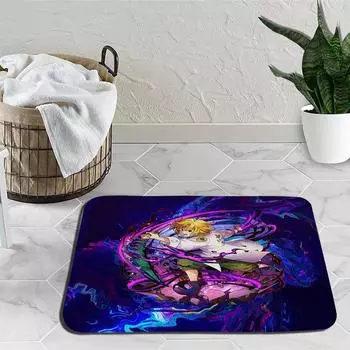 Ковер «Семь смертных грехов» с героями мультфильмов, ковер для гостиной, спальни, балкона, ванной комнаты, нескользящий дверной коврик, уличный ковер, подарок на день рождения 1