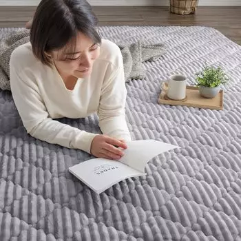 Ковер Tansu no Gen Rug татами 130 x 190 см, фланелевый стеганый коврик, моющийся, толстый, совместимый с горячим ковром 61300050 1,5, нескользящий (91090)
