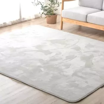 Ковер Tansu no Gen, текущий размер 200 x 300 см, примерно татами, моющийся коврик, скандинавский стильный ковер Dull Color 3,5 24010029(72671) слоновая кость
