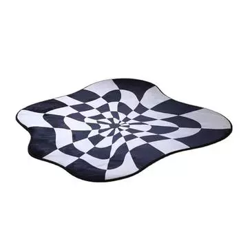 Ковер удобный мягкий цветной блокирующий прикроватный креативный нерегулярный коврик для спальни гостиной 60x60cm/23.62x23.62in