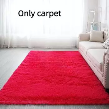 Ковер Утолщенный Спальня Квадратный Пятноустойчивый Тай-дай Противоскользящий Придверный коврик Пушистый