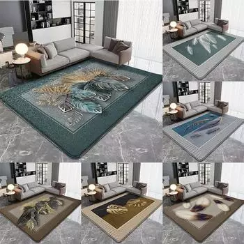 Ковер в китайском стиле с тропическим рисунком, противоскользящие и пригодные для машинной стирки ковры для гостиной, спальни, декора, напольного коврика 40X60cm-16x24in