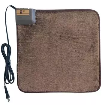 Ковер Watanabe Industries Hot Cushion 40 x 40 см Коричневый с электронным управлением, генерирующий тепло, волокно, простая защита от холода WA-40E коричневый