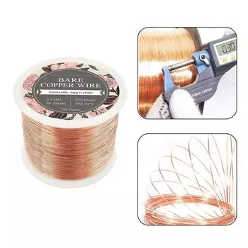 Ковкая медная ювелирная проволока для поделок и изготовления ювелирных изделий Гибкая художественная медная проволока для любителей и дизайнеров 13
