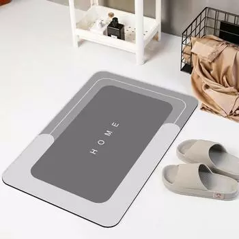 Коврик Diatom Mud Mat впитывающий и грязный коврик для ванной комнаты, нескользящий коврик Nordic Simple для ванной комнаты, быстросохнущий коврик 40 * 60cm