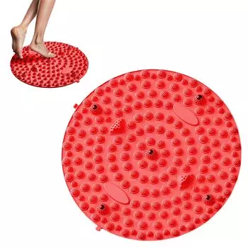 Коврик для акупрессуры ног Ziifun Массажер для акупрессуры ног Home Эргономичный массажер для акупрессуры ног Усталость ног Давление Давление красный