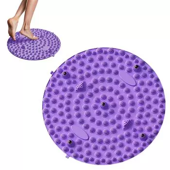 Коврик для акупрессуры ног Ziifun Массажер для акупрессуры ног Home Foot Pressure Point Fatigy Foot Pressure Acupressure Purple фиолетовый