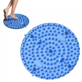 Коврик для акупрессуры ног Ziifun Массажер для акупрессуры ног Home Foot Pressure Point Fatigy Foot Pressure Blue Board, синий