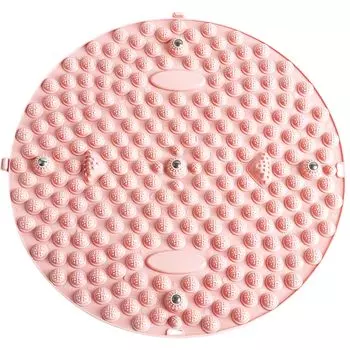 Коврик для акупрессуры стоп JGIIPOY Массажер для акупрессуры стоп Круглый домашний эргономичный акупрессурный массажер для акупрессуры стоп Уменьшает давление на стопу розовый