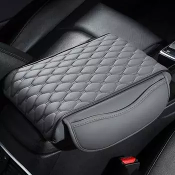 Коврик для автоматического подлокотника Yousheng снимает усталость от вождения, защищает центральную консоль, подлокотник из искусственной кожи, чехол для подлокотника, протектор вино красного