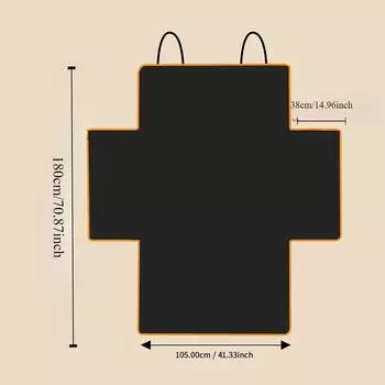 Коврик для автомобиля для собак, коврик для домашних животных, коврик для багажника, водонепроницаемый чехол для сиденья багажного отделения, аксессуары для деталей General Motors чёрный