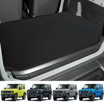 Коврик для багажа KYG для нового Jimny Sierra, устойчивый к царапинам, черный [JB64W]/Jimny [JB74W], нескользящий, двухсторонний, нескользящий, устойчивый, чёрный