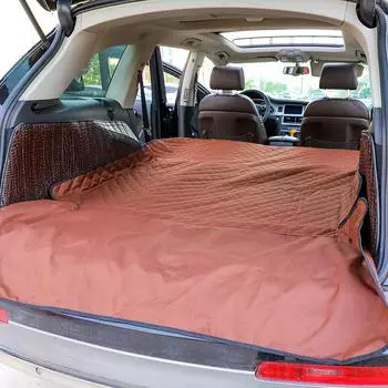 Коврик для багажника автомобиля для домашних животных, удлиненный, серо-коричневый, противогрязевой, подкладка для багажника, автомобильные аксессуары, водонепроницаемый коврик для автомобиля, подушка для сиденья для путешествий с собакой M коричневый