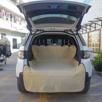 Коврик для багажника автомобиля, коврик для багажника, чехол на сиденье для домашних животных, водостойкая ткань Оксфорд, чехол на заднее сиденье для собак и кошек, защитный коврик для автомобиля 204x131cm хаки