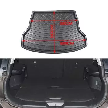 Коврик для багажника автомобиля Nissan X-Trail ST T32 Rogue 2014~2021 Водонепроницаемый коврик для пола, чехол для багажника, аксессуары чёрный