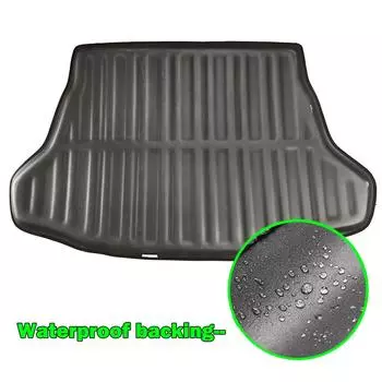 Коврик для багажника автомобиля Toyota Vios XP40 Limo Soluna 2002~2007 Водонепроницаемый коврик для пола, багажник, крышка для поддона, аксессуары чёрный