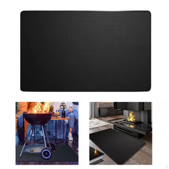 Коврик для барбекю для гриля в помещении и на открытом воздухе, большой защитный коврик для костра, защитное одеяло для террасы S