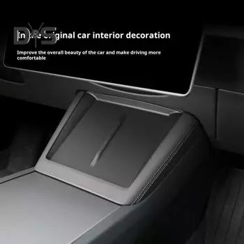 Коврик для беспроводного зарядного устройства для центральной консоли, силиконовая накладка, мягкая, гибкая, износостойкая, простая установка, силиконовая накладка, аксессуары для салона автомобиля для Tesla чёрный