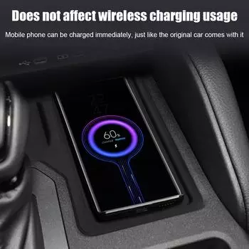 Коврик для беспроводной зарядки центральной консоли для Toyota Prado Accessories Anti-Slip 2024 Pad Silicone L O4E1 A-1pcs