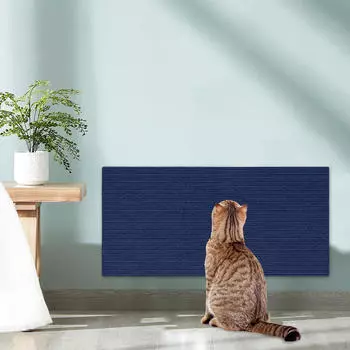 Коврик для царапин на полу, настенный коврик для кошек, защитная стойка для мебели в помещении темно-синий