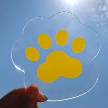 Коврик для чашки, симпатичная теплоизоляция, акриловая грелка в форме кошачьего когтя розовый/персиковый