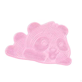 Коврик для чистки ног с возможностью настенного крепления для душа и ванны розовый