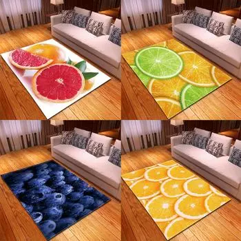 Коврик для детской комнаты, спальни, кухонный коврик, коврик для ванной комнаты, коврик для межкомнатной двери, современный ковер для гостиной, коврик с вкусными фруктами 40x60cm
