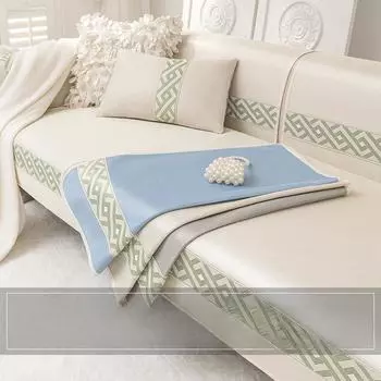 Коврик для дивана из бамбука, летняя нескользящая подушка для сиденья, летний чехол для подушки со льдом, летняя подушка для дивана, летняя шелковая прохладная подкладка из льда 70*70