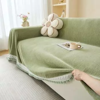 Коврик для дивана из плюша и кружева из шенилла, пледы, всесезонное походное одеяло для пикника, чехол для дивана для дома 180x130
