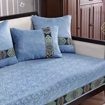 Коврик для дивана из полиэфирной нити, высокоточное плетение, пыленепроницаемое, противоскользящее полотенце на спинку, мягкий, приятный для кожи, стеганый чехол для дивана 35x50 pillowcase 1pc