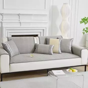 Коврик для дивана из ротанга из полыни Argy, летняя подушка для сиденья, летний нескользящий чехол для дивана из ледяного шелка, летний нескользящий коврик для дивана 60*60cm