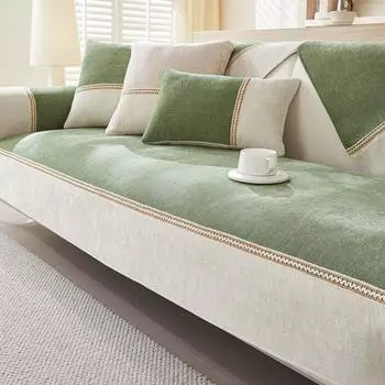 Коврик для дивана из шенилла, нескользящий, универсальный, чехлы для дивана, современные, простые, чехлы для углового дивана, защитные чехлы для мебели в гостиной 70x70 A