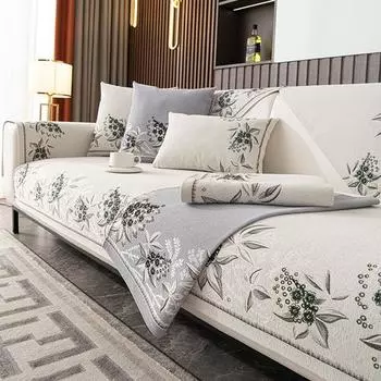 Коврик для дивана из синели, универсальный противоскользящий кожаный чехол для дивана на четыре сезона, универсальный универсальный чехол на спинку, тканевое полотенце 70x70