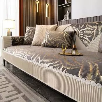 Коврик для дивана из синели, универсальный легкий, роскошный, современный, элитный, полотенце на спинку, противоскользящий кожаный чехол для дивана, ткань 70x70cm