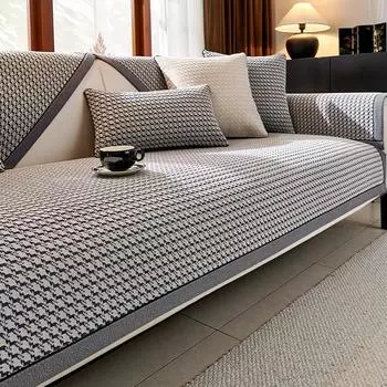 Коврик для дивана Thousand Bird Grid, чехол для дивана из шенилла, нескользящий, всесезонный, универсальный, для гостиной, дома, жаккардовый чехол для дивана 70x70